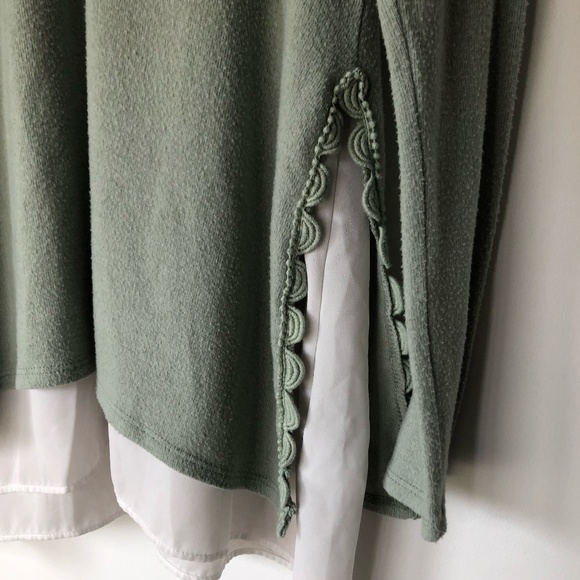 Design Lab Sage Green Layer Effect Sweater | Size S - Picture 5 of 5